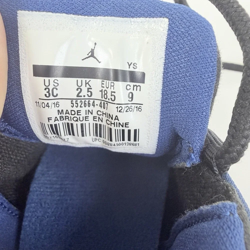 Air Jordan 13 Retro Low CB Brave Blue Baby Size 3C 552664-407
